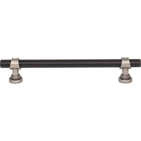 Top Knobs M2730 flat black and pewter antique cabinet pull