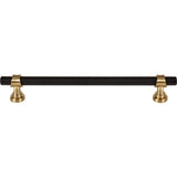 Top Knobs M2740 flat black and honey bronze cabinet pull