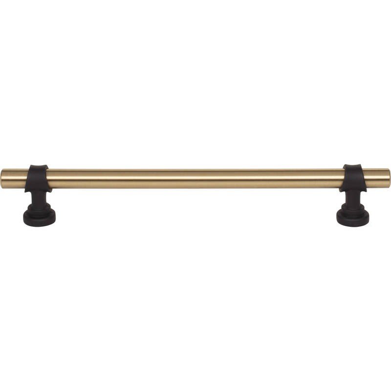 Top Knobs M2741 honey bronze and flat black cabinet pull