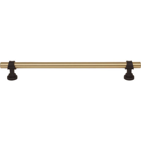 Top Knobs M2753 honey bronze and flat black cabinet pull