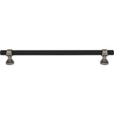 Top Knobs M2754 flat black and pewter antique cabinet pull