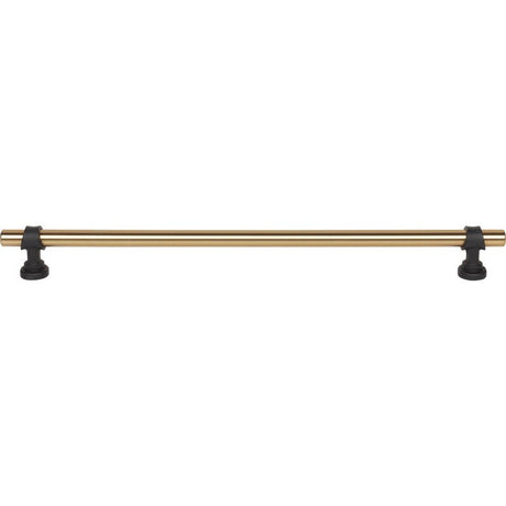 Top Knobs M2765 honey bronze and flat black cabinet pull