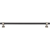 Top Knobs M2766 flat black and pewter antique cabinet pull