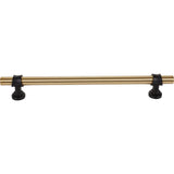 Top Knobs M2777 honey bronze and flat black cabinet pull / appliance pull