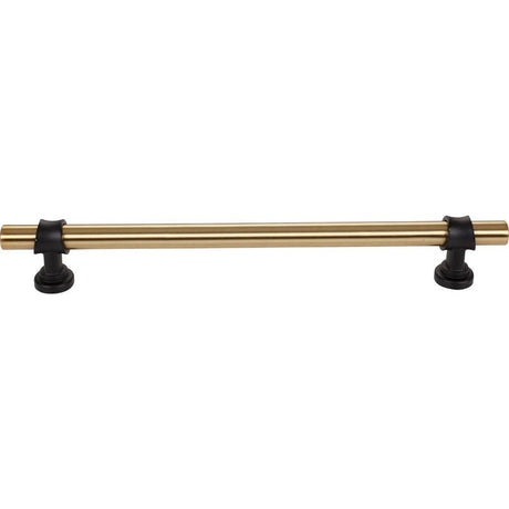 Top Knobs M2777 honey bronze and flat black cabinet pull / appliance pull