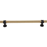 Top Knobs M2789 honey bronze and flat black cabinet pull / appliance pull