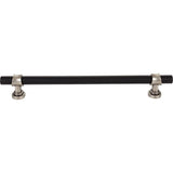 Top Knobs M2790 flat black and pewter antique cabinet pull / appliance pull
