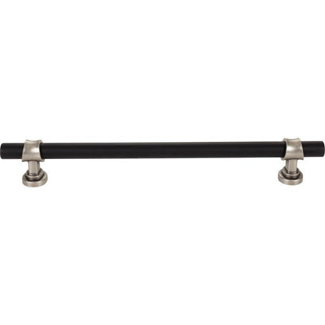 Top Knobs M2790 flat black and pewter antique cabinet pull / appliance pull