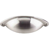 Top Knobs M400 brushed satin nickel cup pulls