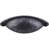 Top Knobs M406 black iron cup pulls