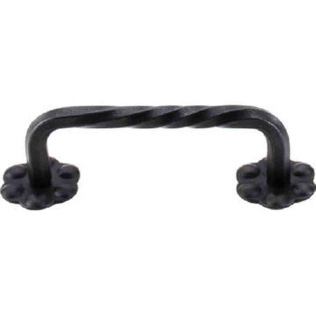 Top Knobs M647 patina black cabinet pull
