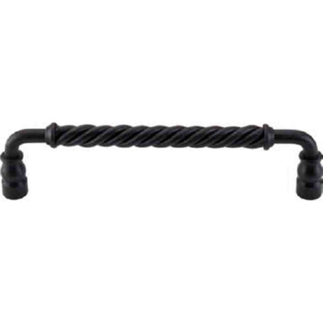 Top Knobs M674 patina black bar cabinet pull