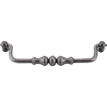 Top Knobs Orne Drop Cabinet Pull 7" Center to Center, front view