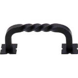 Top Knobs M710 patina black cabinet pull