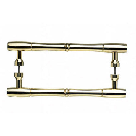 Top Knobs M722-8 PAIR polished brass door pull