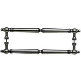 Top Knobs M734-18 PAIR pewter antique door pull