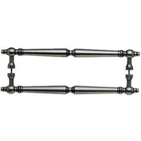 Top Knobs M734-18 PAIR pewter antique door pull