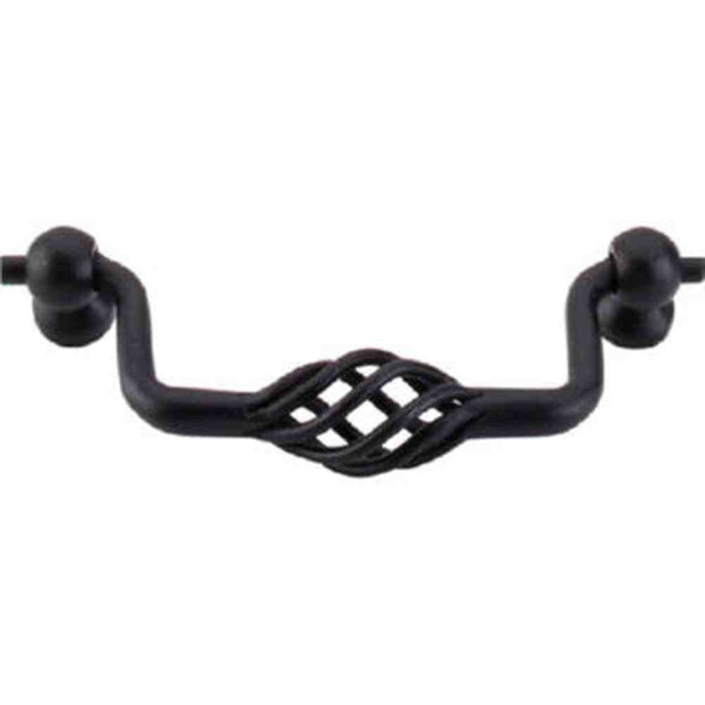 Top Knobs M743 patina black cabinet drop bail pulls
