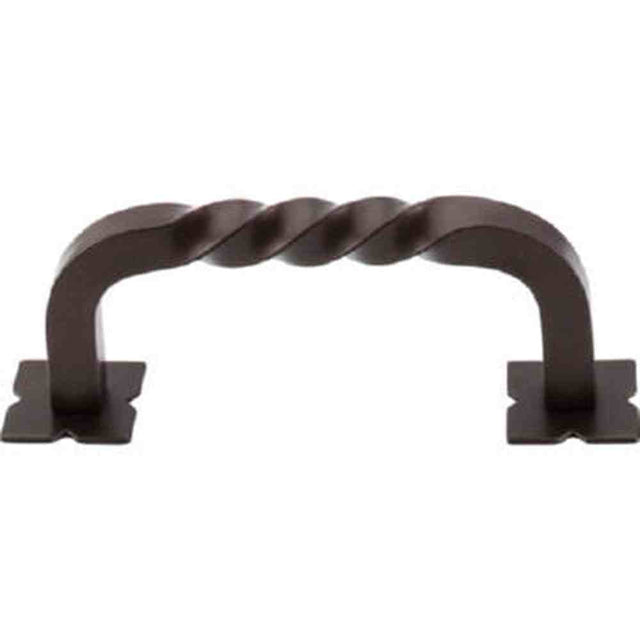 Top Knobs M783 oil rubbed bronze square cabinet pull