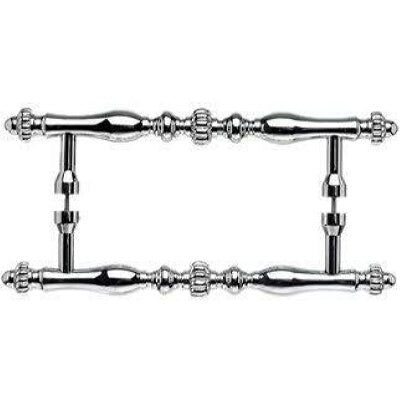 Top Knobs M806-8 PAIR polished chrome door pull