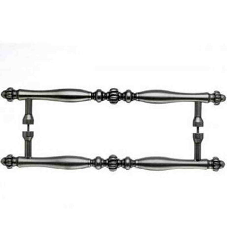 Top Knobs M812-12 PAIR pewter antique door pull