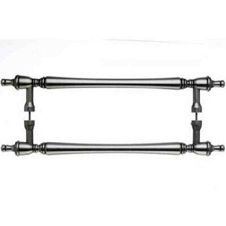 Top Knobs M823-12 PAIR pewter antique door pull