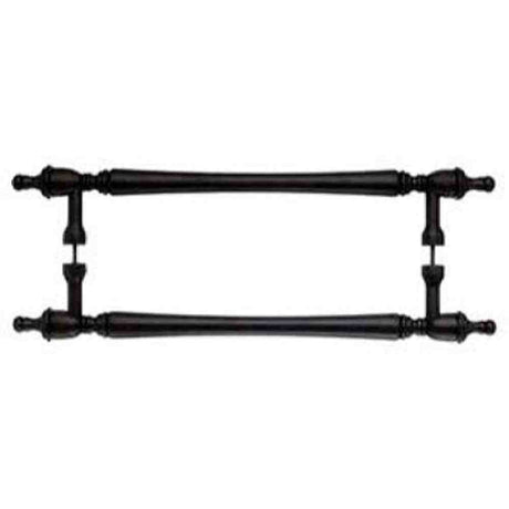 Top Knobs M824-12 PAIR patina rouge door pull