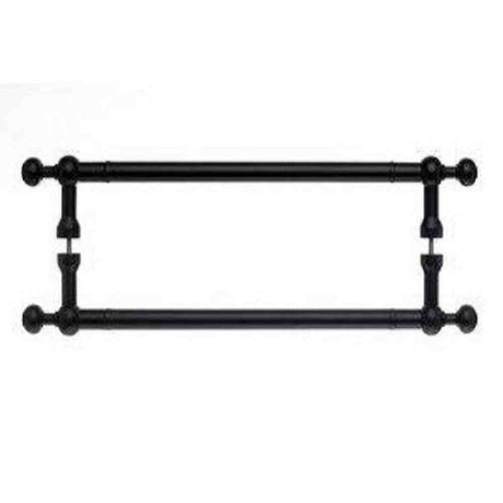 Top Knobs M836-12 PAIR patina black door pull