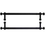 Top Knobs M836-18 PAIR patina black door pull