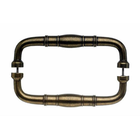 Top Knobs M844-8 PAIR german bronze cabinet pull / appliance pull