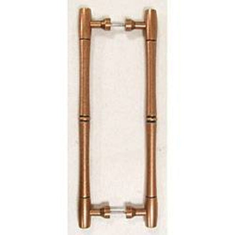 Top Knobs M856-18 PAIR old english copper door pull