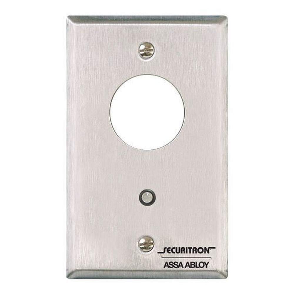 Securitron MK satin stainless steel mortise key switch