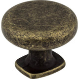 Jeffrey Alexander MO6303ABM-D distressed antique brass cabinet knob