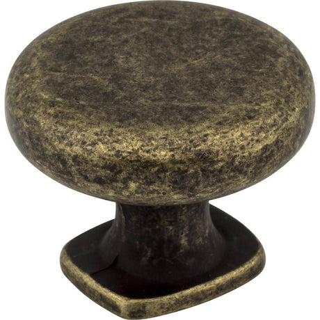 Jeffrey Alexander MO6303ABM-D distressed antique brass cabinet knob