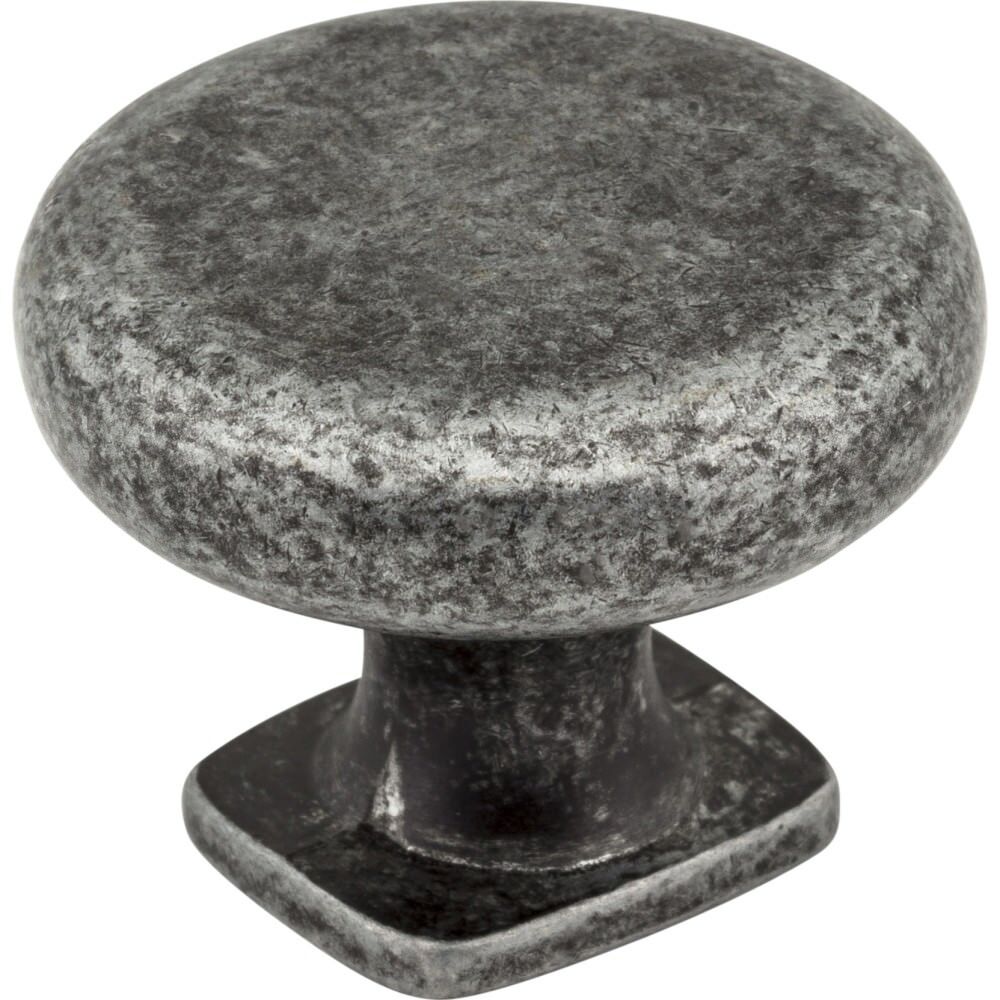 Jeffrey Alexander MO6303SIM-D distressed antique silver cabinet knob