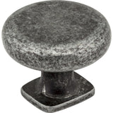 Jeffrey Alexander MO6303SIM-D distressed antique silver cabinet knob