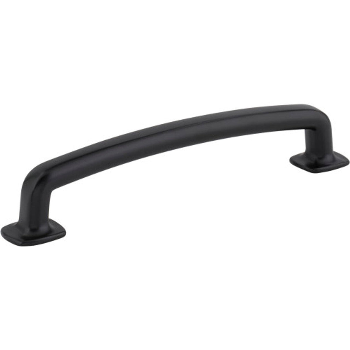 Jeffrey Alexander MO6373-128MB matte black cabinet drawer pull