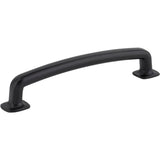 Jeffrey Alexander MO6373-128MB matte black cabinet drawer pull