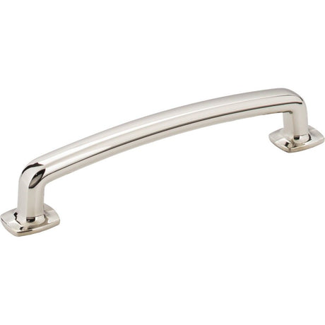 Jeffrey Alexander MO6373-128NI polished nickel cabinet drawer pull