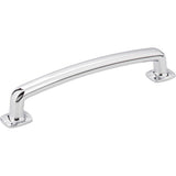 Jeffrey Alexander MO6373-128PC polished chrome cabinet drawer pull