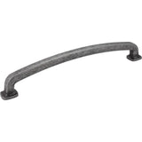 Jeffrey Alexander MO6373-12SIM-D distressed antique silver cabinet pull / appliance pull