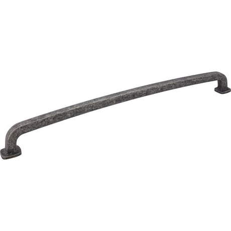 Jeffrey Alexander MO6373-18SIM-D distressed antique silver cabinet pull / appliance pull