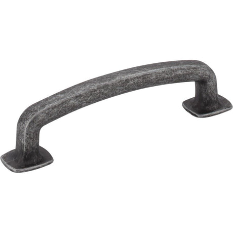 Jeffrey Alexander MO6373SIM-D distressed antique silver cabinet drawer pull