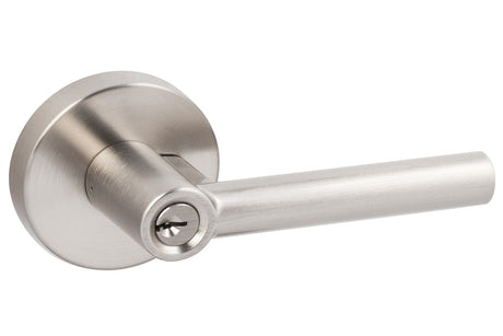 Sure-Loc Modern MR107 15 satin nickel keyed entry lever