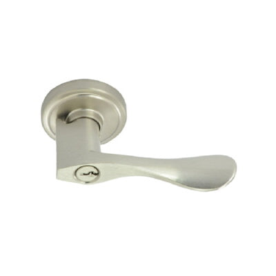 Better Home Products N53544BLKLT Waterfront Left Hand Keyed Entry Door Lever Matte Black