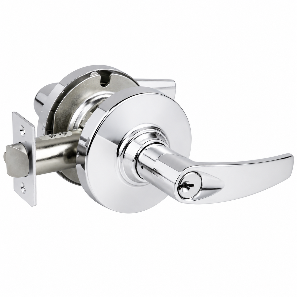 Schlage Commercial ND73RATH625 polished chrome corridor door lever