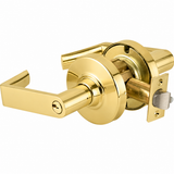 Schlage Commercial ND94LRHO605 polished brass classroom door lever
