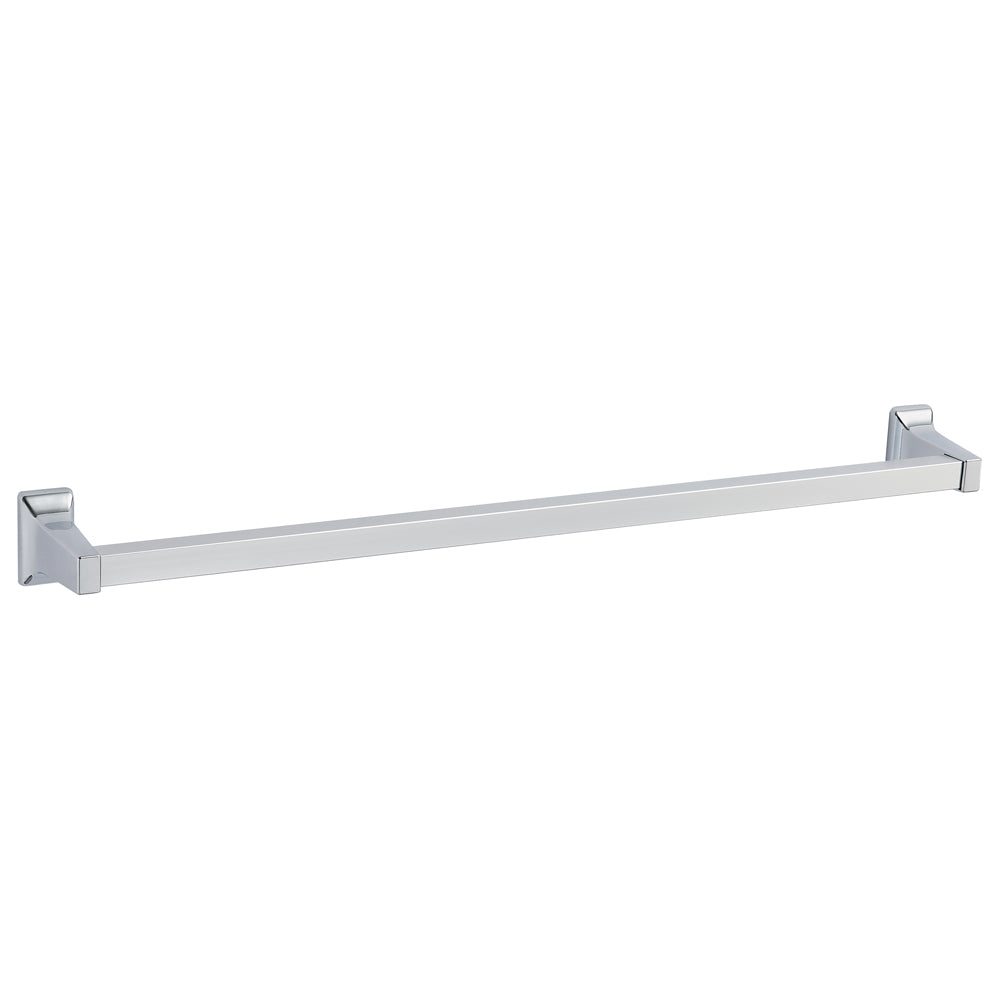 GEO GBA-OL2434 24" x 5/8" Traditional Towel Bar with 1" x 1-3/4" Base - Polished Chrome