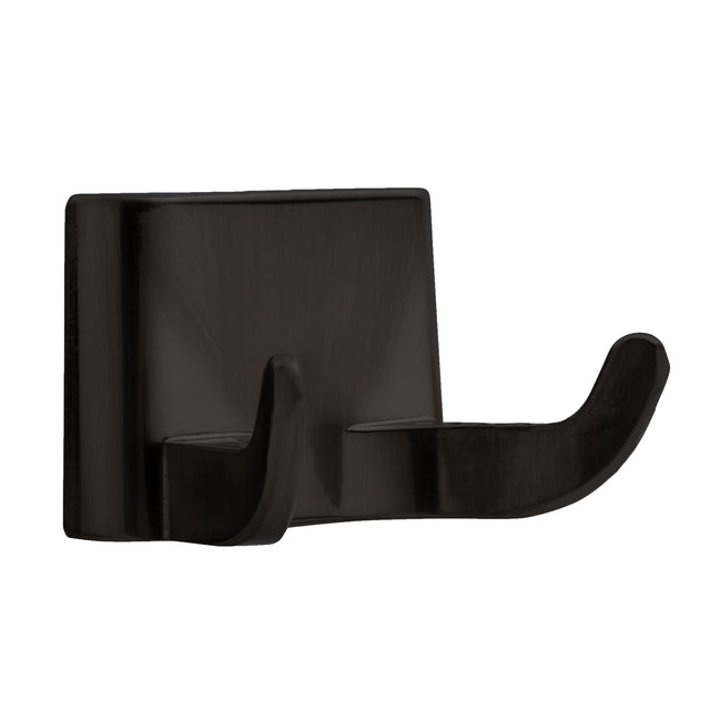 GEO GBA-OLDRH 1-7/16" x 2-7/16" Traditional Double Robe Hook - Matte Black