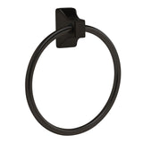 GEO GBA-OLMTR 6" Traditional Metal Towel Ring - Matte Black
